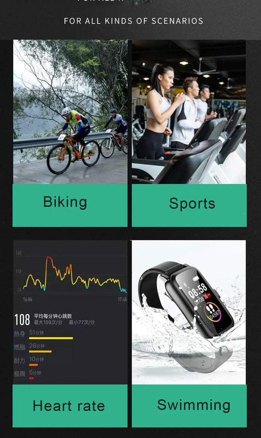 Waterproof Sport Watches Mini Camera Bracelet Build in 64GB