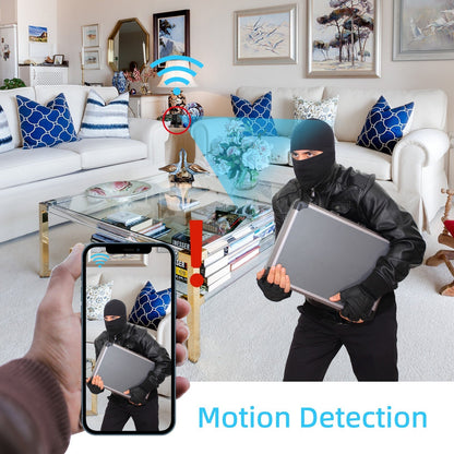 Indoor Plug-in Smart WiFi Camera, M1 Security Mini Camera with Motion Detection-Night Vision-1080P HD Video