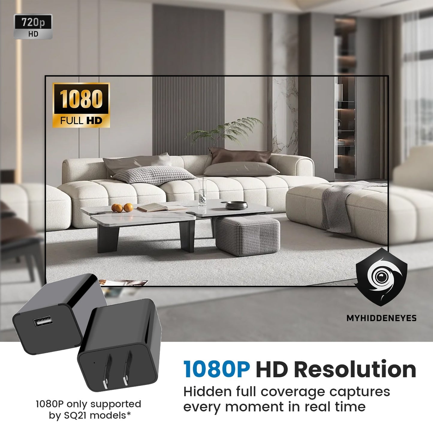 Night Version Full HD USB Charger Camera  with 64GB TF cards