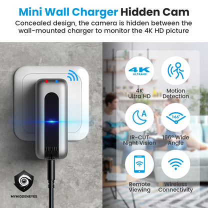 4K Spy Camera Charger | WiFi Hidden Camera