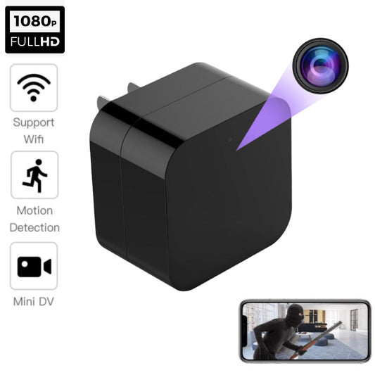 1080P Wifi Mini Camera Charger Power  Surveillance Wireless Vision Video Recorder