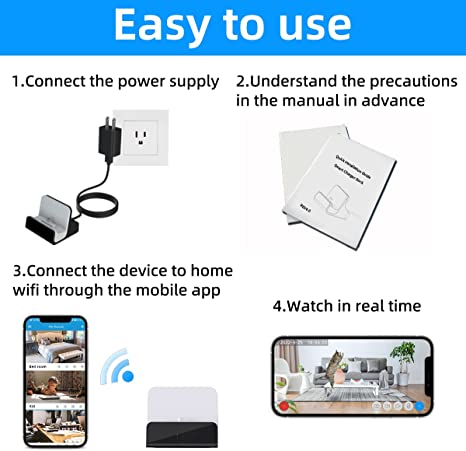 Phone Charger with 1080P Hidden Spy Camera