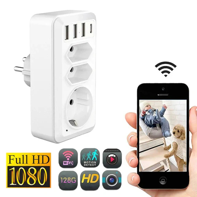 EU Plug Standard USB Sockets Adapter Camera