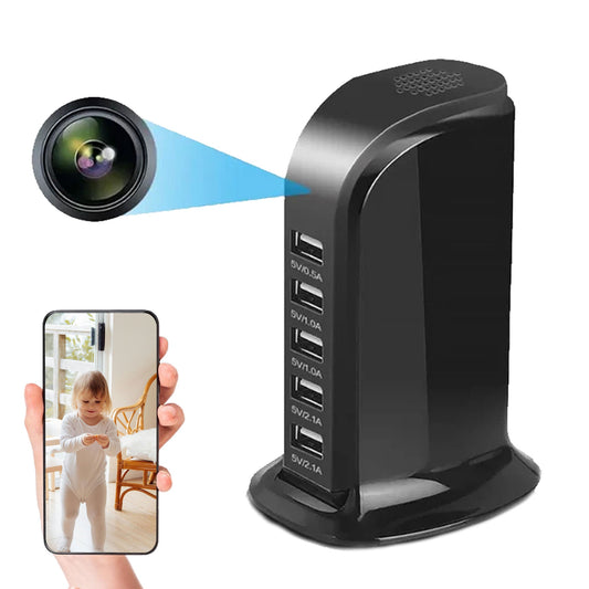 5 USB Adapter Charger Camera Hub Convert Mini Camera Wifi Remote Monitoring  Motion Detection Surveillance Cam