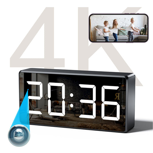 Hidden Camera Clock - 4K & 1080p Clock Secret Camera